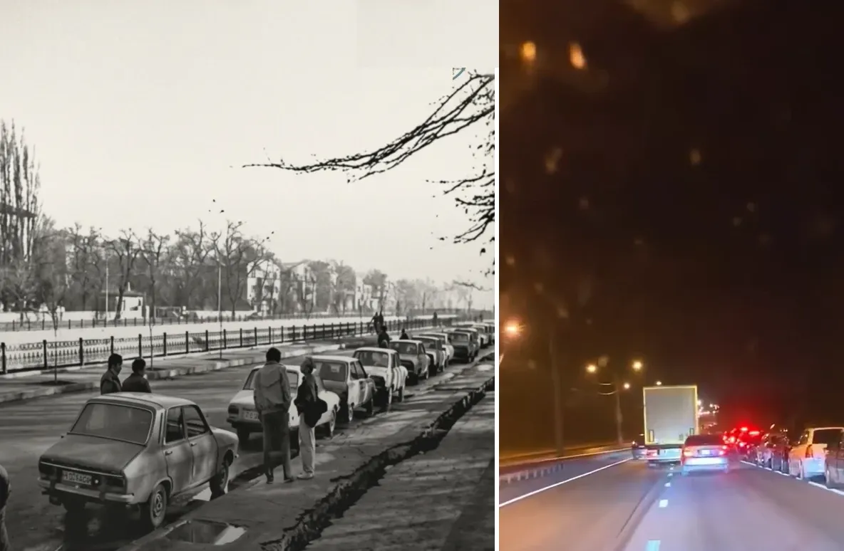 Rușii stau la coadă la benzinării, ca românii pe vremea lui Ceaușescu – VIDEO