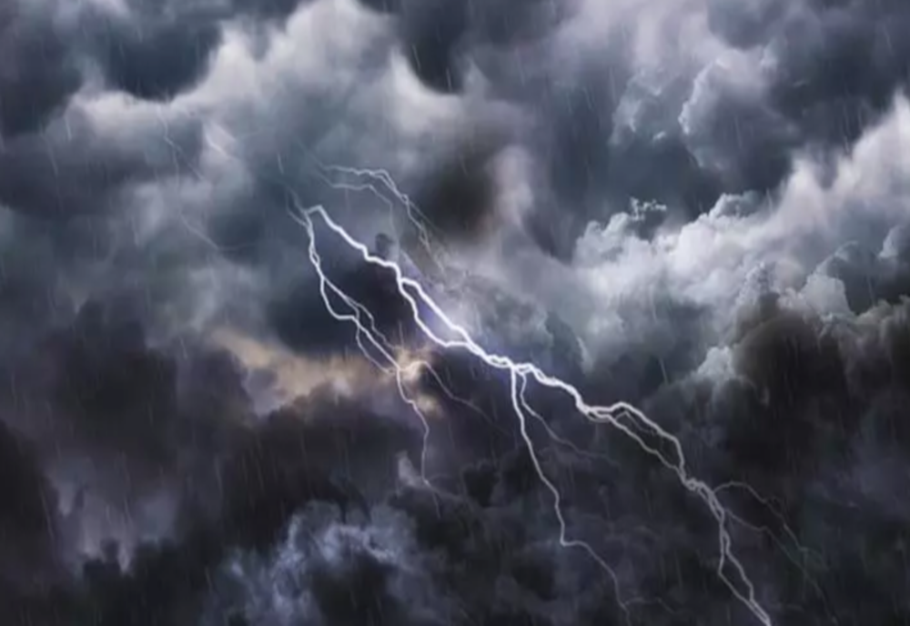 Cod portocaliu de ploi torențiale, cu grindină și vijelii