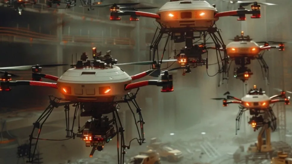 Incendiu într-un port strategic din Rusia după un atac masiv cu drone