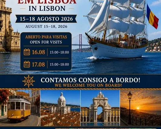Bricul Mircea sărbătoreşte Ziua Marinei Române la Lisabona